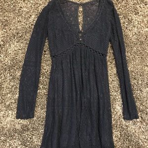 Hollister Navy Blue Lace Summer dress